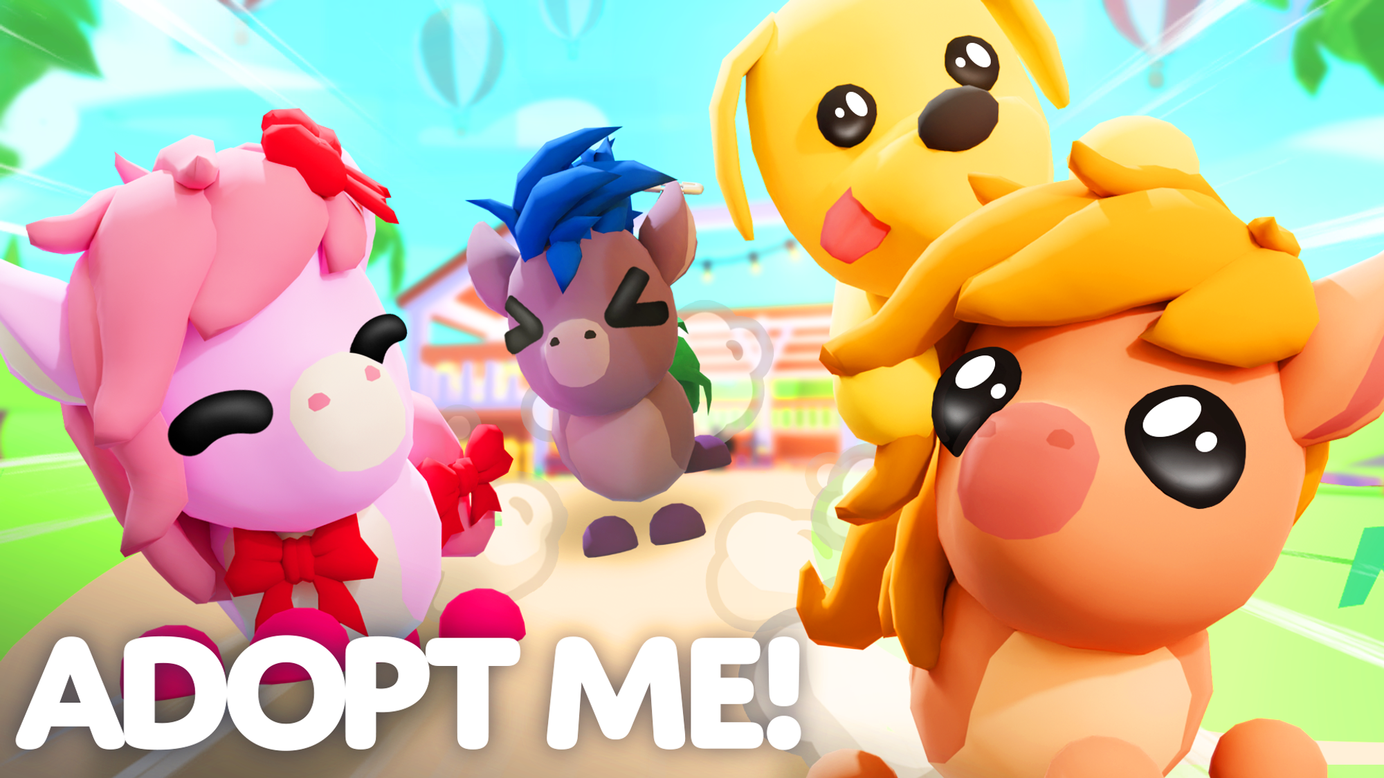 Show Pony, Punk Pony, Pretty Pony and the Dog welcome you to the Summer State Fair update in Adopt Me! 