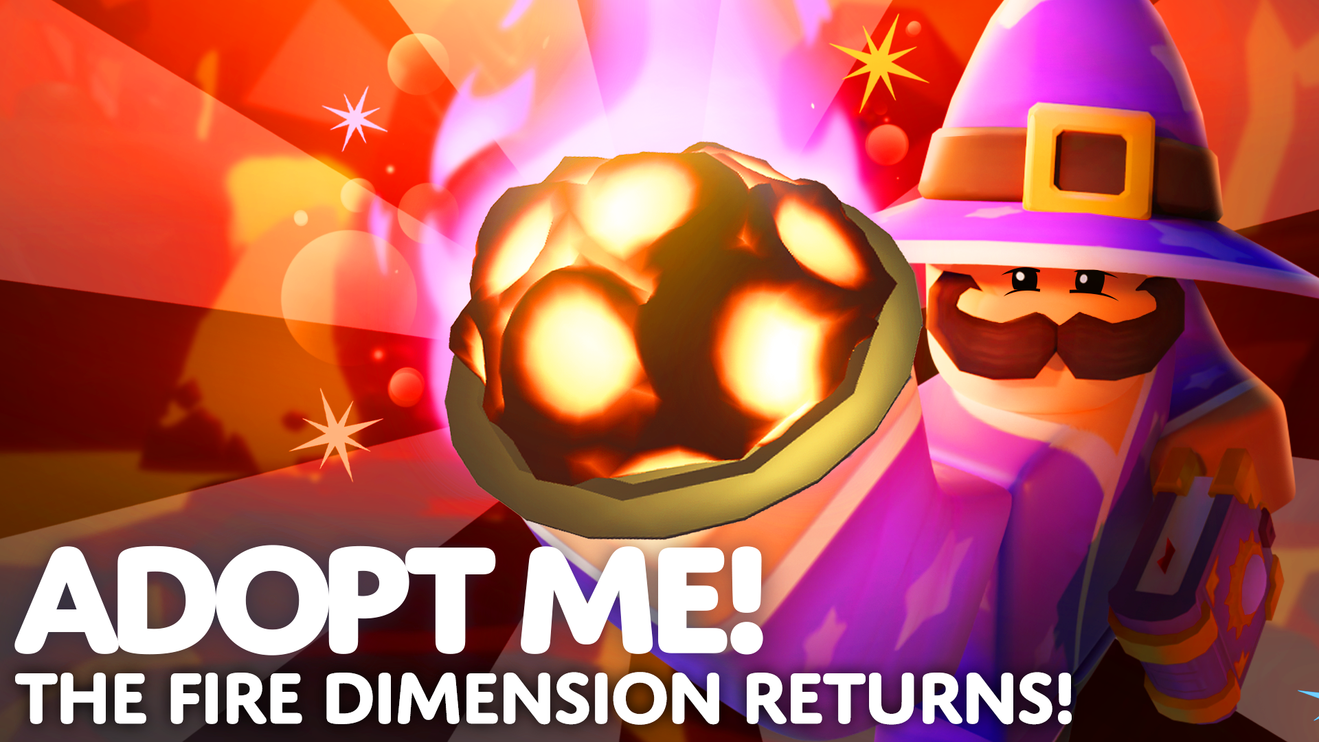 Tim welcomes you to the re-opened Fire Dimension, holding out a new Baked Alaska Bait