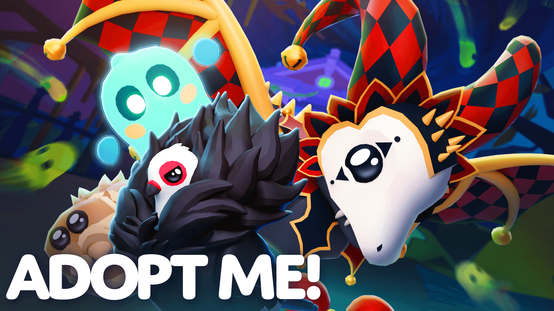 The Jester Dragon, Jumpscare, Mummy Spider and Jacobin Pigeon welcome you to the first week of Halloween!